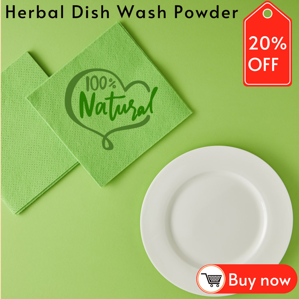 Herbal dish wash powder